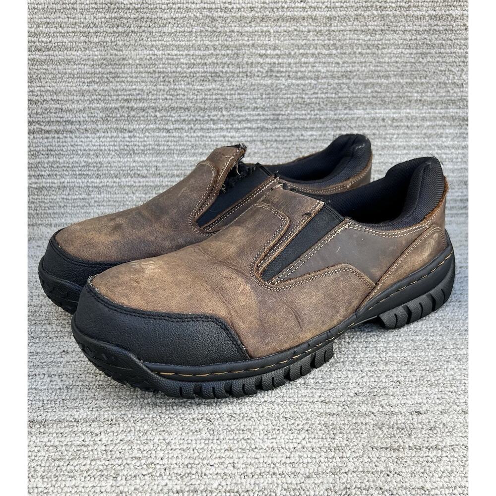 Skechers Slip On Work Shoes Steel Toe Composite Plate Slip Resistant Men's 11 US